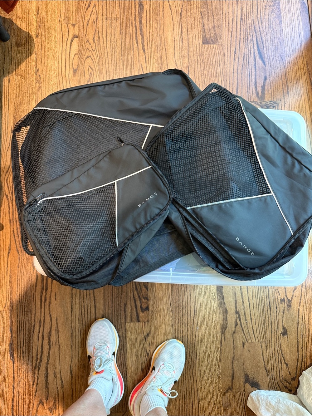 Bange Black Packing Cubes Set - Travel Organizer